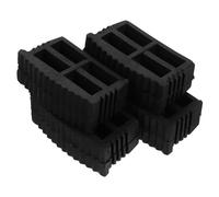 GALPADA 4 Protectores de Pies de Escalera de Goma Antideslizantes y Resistentes al Desgaste para Patas de Escalera Negra Ideales para Uso Seguro en Plegables