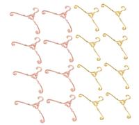 GALPADA 40 Piezas Mini Perchas De Metal para Ropa De Muñecas Vestidos y Conjuntos Perchas Vintage para Armarios Miniatura Pequeñas para Muñecas