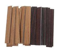 GALPADA 40 Piezas Mini Tablas de Suelo de Madera Miniatura para Casa de Muñecas Tablas de Piso DIY Tonos Flor de Loto y Nogal Rojo Accesorios Creativos para Modelos Miniatura