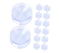 GALPADA 48 Piezas Fijaciones para Tableros de Mesa Ventosas Dobles de PVC Transparentes, Protectores Antideslizantes para Mesas de Cristal en Comedor y Patio Exterior