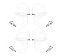 GALPADA 4juegos Kit para Colgar Cuadros con Cuerda Ajustable de Acero Inoxidable y Nylon Sistema Resistente para Colgar Cuadros Espejos y Arte Paredes de Hogar Oficina y Galerías