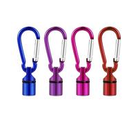 GALPADA 4piezas Colgante LED para Mascotas de Seguridad Intermitente Collar de Aluminio para Perros y Gatos Adecuado Noches Oscuras