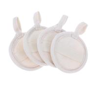 GALPADA 4piezas De Baño De Lufa Natural Discos Limpiadores Corporales y Faciales Para Ducha Esponja De Lufa Para Cuidado Piel Viajes