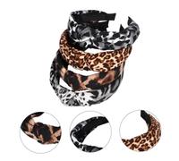 GALPADA 4piezas Diadema de Leopardo Elegante para Mujer y Niña Banda Cabello de Moda Estampado de Leopardo Accesorios Cabello de Pañuelo Estilo Aleatorio