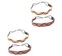 GALPADA 4piezas Diademas Coloridas Para Yoga y Deportes Absorbentes De Sudor Juego Para Ejercicio y Estilo Casual