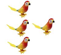 GALPADA 4piezas Juguetes Navideños para Caminar Juguetes De Cuerda Forma De Loro Que Camina para Caminar Infantiles Accesorios para Bromas Que Caminan