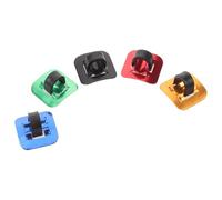 GALPADA 5 Abrazaderas Guía para Cables de Bicicleta con Asiento Adhesivo Clip en Forma de C Multicolor para Marco Hebilla de Cable de Aleación Ligera para Ciclismo