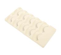 GALPADA 5 Pares de Tiras de Pestañas Postizas Finas para Práctica, Adhesivas Fibra Química, Ideales para Entrenamiento y Principiantes en Extensión de Pestañas