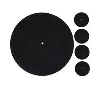 GALPADA 5 piezas Alfombrillas para Tocadiscos de Vinilo Tapetes Antideslizantes y Antiestáticos de Fieltro Reversible de Protectores Resistentes al Polvo y Amortiguadores para Sistemas de