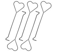 GALPADA 5 Piezas Apagavelas en Forma de Corazón de Acero Inoxidable Negro | Acabado Negro Elegante, Extinción Rápida y Portátil, para Velas de Lata y Pilar en Viaje
