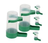 GALPADA 5 Piezas Kit de Bebederos Automáticos para Pájaros Dispensador de Agua Reutilizable de Plástico Diseño Antigoteo para Jaulas Suministros para Aves Fácil Limpieza y Seguro