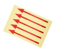 GALPADA 5 Piezas Pegatina Reflectante de Flecha Roja para Buzón Adhesivo de Pvc, Señal Direccional Autoadhesiva para Instrucciones en Carretera y Marcado en Suelo