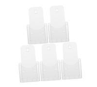 GALPADA 5 piezas Soporte Sobremesa Acrílico Transparente para Folletos Tríptico Organizador de Documentos Resistente y Fácil de Limpiar Expositor de Metacrilato para Oficina y Comercio