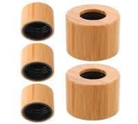 GALPADA 5 Piezas Tapón de Bambú Gotero para 24/400 Frascos Aceite