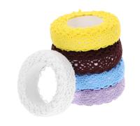 GALPADA 5 rollos Cinta Adhesiva de Encaje Autoadhesiva para Manualidades DIY de Delicados para Scrapbooking y Decoración