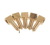GALPADA 5 Tornillos de Ajuste de Rana de Metal Dorados para Bastón de Violonchelo y Violín, Diseño Ligero para Optimizar la Producción de Sonido en Reparación de Viola