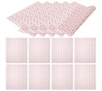 GALPADA 50 Hojas Papel a Prueba de Grasa Papel Encerado Rosa para Envolver Alimentos para Cookies y Rollos de Pollo