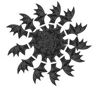 GALPADA 50 Pcs Alas Del Demonio Cupido Gorros Para El Sol Gafas Steampunk Sombrero De Cubo De Las Mujeres Sombrero Cosas Raras Enano Sombrero De Mago Tapa Black Cuero