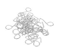 GALPADA 50 Piezas Gancho Metálico Forma de S Reposacabezas de Coche Ganchos para Colgar Cojines y Decoraciones Navideñas