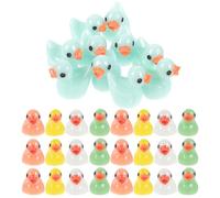 GALPADA 50 Piezas Miniature Duck Figurines Resin For Micro Landscape Decoration Cute Tiny Animals For Mini Garden Succulent and Tabletop Decor