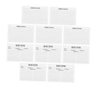 GALPADA 50 Piezas Tarjetas de Recetas para Cocina y Color Ligero para Uso Diario Hogar y Oficina para Notas Culinarias y Planificación Diy