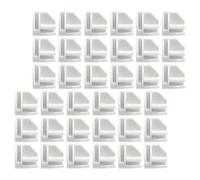 GALPADA 50 Unidades Conectores y Estantes de Blanco Cúbicos Plástico para Resistentes en Flexibles para Almacenamiento Modular Armarios y Estanterías