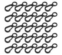 GALPADA 50 Unidades Mosquetón Mini en Forma de 8 de Plástico Pom para Acampar y Montañismo Agarre Seguro y Multifuncional Adecuado para Tiendas y Mochilas
