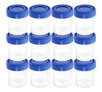 GALPADA 50 Vasos de Plástico para Muestreo de 40 Ml con Tapa Hermética, Recipientes para Pruebas Médicas, Embalaje Independiente, Resistentes Etiqueta para Registro, Uso Color Aleatorio