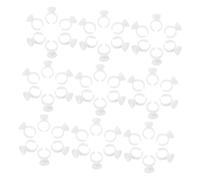 GALPADA 500 Piezas Anillos para de y Adhesivo de Pestañas Unidades Pequeños Ligeros y Duraderos Portadores Multifuncionales para de Uñas y Extensiones