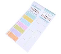 GALPADA 52 Hojas Planificador de Menú Semanal, Cuaderno de Notas Lista de Compras, A5, Papel, 52 Hojas, Hojas Desprendibles, sin Fecha, para Compras y Viajes