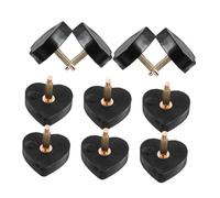 GALPADA 5pares Tapas Para Tacones Altos Forma De Corazón Tapones De Repuesto Para Reparar Tacones Altos Para Zapatos De Tacón