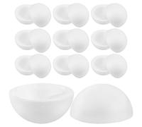 GALPADA 6 Bolas de Espuma Huecas de Poliestireno de Color Blanco para Manualidades, Suaves y Fáciles de Pintar, Ideales para Proyectos de Arte y Ocasiones Festivas