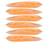 GALPADA 6 Calentadores de Manos Reutilizables a Presión, Almohadillas Térmicas Redondas para Exterior, Pack 6 Piezas Naranja, Calentadores para Esquiar y Uso Diario, Mini Paquetes de