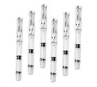 GALPADA 6 Estilográficas Con Punta De Pincel Flexible Para Caligrafía Japonesa Pluma Estilográfica De Firma Pluma Estilográfica De Tinta De Montaña Pluma De Pincel Para