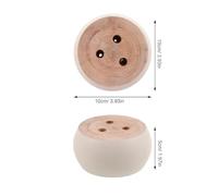 GALPADA 6 Patas de Madera Maciza sin Pintar para Sofás y Muebles Patas Redondas 5X10 CM para Bricolaje Soporte para Mesa de Centro Armarios y Estanterías Repuesto