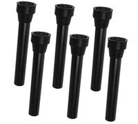 GALPADA 6 Piezas Cubiertas Antideslizantes para Patas de Trampolín Kit Tubos de Repuesto Resistentes la Intemperie Accesorios para Trampolín con Base de Goma Que Reduce Ruido y Absorbe