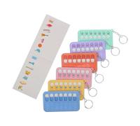 GALPADA 6 Piezas Planificador de Autodisciplina Pegatinas Coloridas y Llavero, Tabla de Tareas Diaria Flexible de Abs para Seguimiento de Hábitos y Objetivos