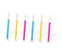 GALPADA 6 piezas Silbatos Deslizantes de Colores para Instrumento Musical Portátil Juguete Manual para Carnaval Fiesta y Aprendizaje Musical Infantil