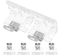 GALPADA 6 Piezas Soporte de Cortinas Soportes de Fijación de Ajustables para Instalación de Cortinas Oficina Sala de y Cocina