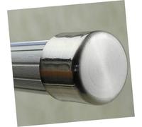 GALPADA 6 Piezas Tapas Metálicas para Barras de Cortina Finales Decorativos de Acero Inoxidable para Ventanas Accesorios Compactos y Resistentes para Cortinas de Salón