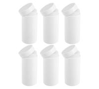 GALPADA 6 Tubos de Desodorante en Barra Vacíos 15 Ml, Envases Plásticos Rellenable con Base Inyectora, Contenedores Giratorios para Desodorante Casero, Barra Sólida y Cosméticos, Uso