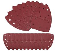GALPADA 60 Piezas de Papel de Lija Triangular de 11 Agujeros para Lijadora de Ratón Óxido de Aluminio y Grano 240, Ajuste Preciso y Lijado para Madera y Metal