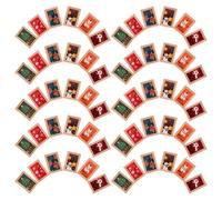 GALPADA 60 Piezas Mini Vintage Resin Picture Frames Christmas Themed Miniature Photo Ornaments For Dollhouse Accessories Durable Tiny Resin Frames For DIY Micro Scene Decoration