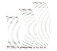 GALPADA 60 Unidades De Eslabones Giratorios Pequeños para Pesca De Señuelos Líderes De Acero para Pesca De Lucio Líderes De Acero De Alambre