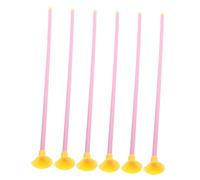 GALPADA 6piezas Flechas De Succión para Niño Niña Accesorios Divertidos De Arquería Juguetes De Interior y Exterior Flechas De Repuesto De Plástico para Color Rosa