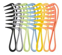 GALPADA 7 Peines Cabello de Dientes Anchos 7 Piezas Tamaño Compacto Abs para Mujeres Cabello Rizado y Grueso Uso Profesional y Diario Cuidado sin Daño Viaje Color Aleatorio