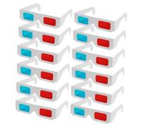 GALPADA 70 Piezas Unidades Gafas de Cartón Rojo y Azul para Películas Casa y Cine Casa Cómodas y Desechables para Fiestas y Uso Educativo