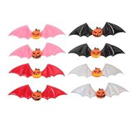 GALPADA 8 piezas Halloween Hair Clips Multi-color Pumpkin Bat Wing Side Hairpins Lightweight Secure Grip Halloween Costume Accessories For Women And Party Cosplay
