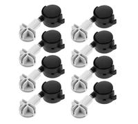 GALPADA 8 Ruedas Giratorias para Jaulas de Mascotas Mecanismo de Bloqueo y Material Abs y Hierro, Accesorio Versátil para Muebles y Transportines Negros