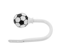 GALPADA Abrazadera de Cortina Forma de de Fútbol U-Shape Sujeción de Cortina Pared Metal y Resina Gancho Deportivo para Habitaciones Temáticas 1